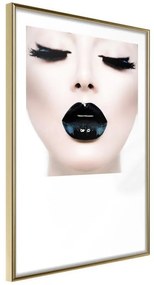 Poster  Black Lipstick  Cornice Quadri Cornice d'oro, Larghezza x Altezza Home decor 30x45