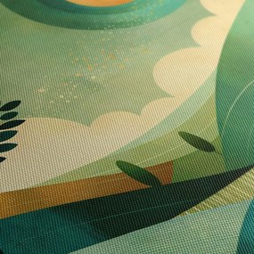 Quadro su tela – Albero della vita nel paesaggio