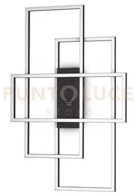 Lampada da soffitto frame pl rettangolo nero