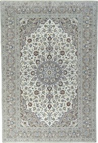 Kashan Tappeto persiano 370x250 Beige (Iran) Annodato A Mano
