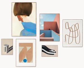 Set di 6 poster con cornice Artwall no. 19