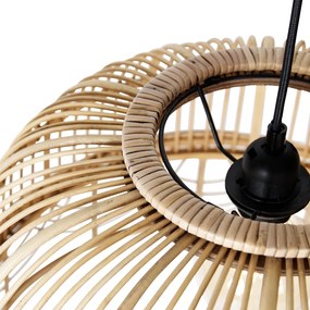 Lampada a sospensione in rattan intelligente 49 cm con WiFi G95 - Michelle
