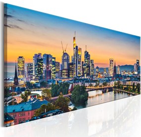 Quadro Evening in Frankfurt  Colore colorful, Dimensioni e Misure 135x45