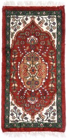 Agra Tappeto orientale 60x30 Rosso (Indian) Annodato A Mano