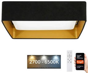 Brilagi-LED Lampada dimmerabile VELVET SQUARE LED/36W/230V Wi-Fi Tuya+telecomando nero