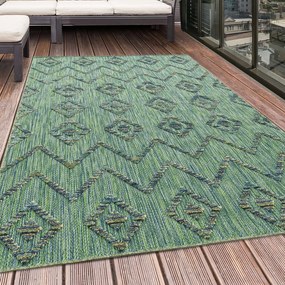 Passatoia verde per esterni 80x250 cm Bahama - Ayyildiz Carpets