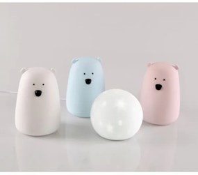 Lampada touch LED RGB per bambini BEAR LED/0,8W/5V bianca + USB