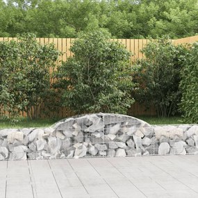 Cesti Gabbioni Ad Arco 2 Pz 300x30x40/60 Cm Ferro Zincato /