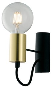 Lampadario Applique Axon Class Colore Nero Oro 60W Mis 5 x 17 x 16 cm