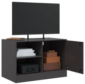 Mobile tv nero 67x39x44 cm in acciaio