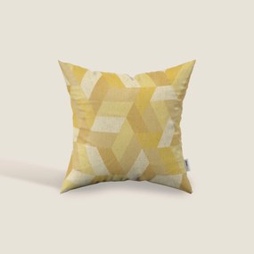 Unreal cuscini a fantasia geometriche in tessuto idrorepellente disponibile in diverse colorazioni giallo