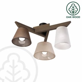 Brilagi - Lampadario LED ANTHONY 3xE14/40W/230V rovere noce