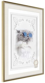 Poster  Like a Boss  Cornice Quadri Cornice d'oro con passe-partout, Larghezza x Altezza Home decor 20x30