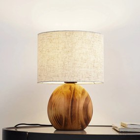 Lampada da tavolo Mayumi Lindby, Legno chiaro, Soggiorno / Sala da pranzo, Legno, Scandinavo, Lampada da tavolo