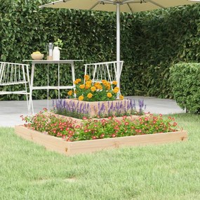 Fioriera 80x80x27 Cm İn Legno Massello Di Pino /