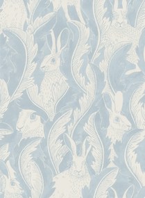 Långelid / von Brömssen Carta da parati Hares in Hiding - Smokey Blue
