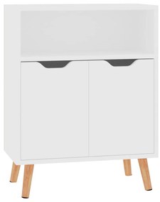 Credenza bianca 60x30x72 cm in legno multistrato