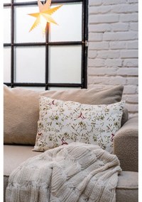 Coperta a maglia bianca e beige 130x170 cm Chunky Marl Knit - Catherine Lansfield