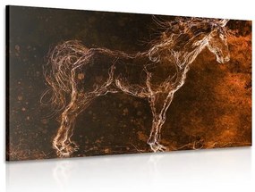 Quadro su tela – Cavallo astratto