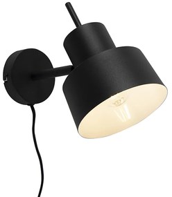 Lampada da Parete Retro Nera Orientabile e Inclinabile - Chappie