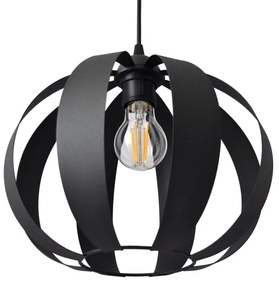 Lampadario a sospensione con filo NEWTON 1xE27/15W/230V nero