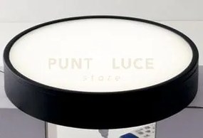 Plafoniera led klio nera in acrilico e alluminio 36w 4600lm 4000k 2...