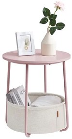 Tavolino NOIRA rosa/bianco