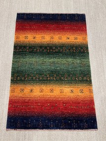 Loribaft Tappeto persiano 80x120 Verde (Iran) Annodato A Mano