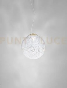 Rina sospensione 25l bianco murrina ottone lucido 2 l32cc led 3000k...