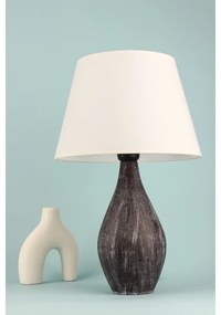 Lampada da tavolo RAMZES 1xE27/40W/230V bianca/marrone
