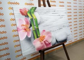 Quadro su tela – Composizione zen delicata