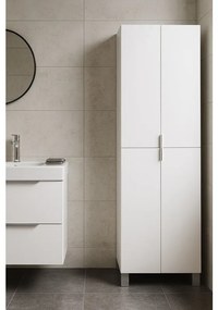 Colonna per mobile bagno Essential SENSEA 4 ante P 32 x L 50 x H 180 cm bianco laccato truciolare