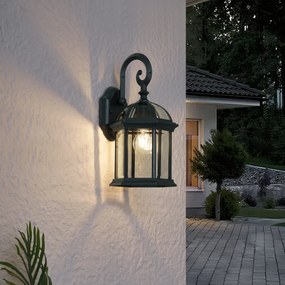 Lampada da parete da esterno classica verde antico IP44 - Glasgow