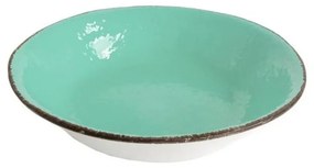 Risottiera cm 30,50 in Ceramica - Colore Verde Acqua Tiffany - Preta