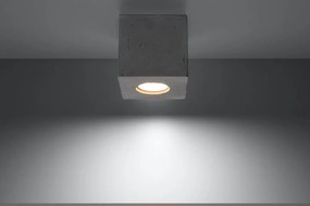 Faretto grigio 10x10 cm Geo – Sollux