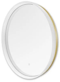 Zuma Line D2526-LED Bagno specchio con retroilluminazione 24W/230V 3000/4000/6000K IP44 bianco/oro