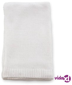 Venture Home Coperta Ally 170x130 cm in Poliestere Bianco