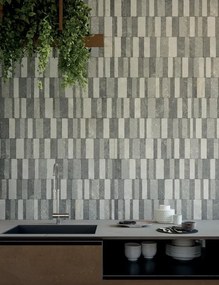 Piastrella da pavimento e rivestimento interno 60 x 120 cm Sp. 8.5 mm rettificato Kavala Decoro Block in gres naturale grigio opaco traffico intenso (pei 4/5) R10 1.44 mq