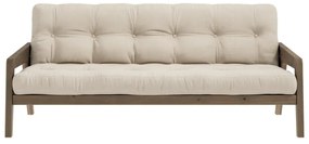 Divano letto beige 204 cm Grab - Karup Design