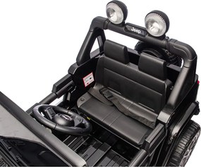 Macchina Elettrica per Bambini Jeep Wrangler Rubicon 12V con Telecomando Nero...