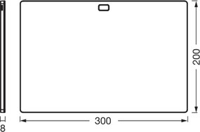 Osram - Lampada LED sottopensile dimmerabile con sensore UNDERCABINET LED/7,5W/230V nera