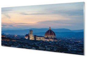Pannello paraschizzi cucina Panorama notturno della cattedrale dell'Italia 100x50 cm
