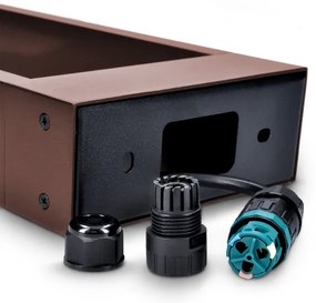 Brilagi - Lampada LED da esterno CROTONE LED/7W/230V marrone IP54 80 cm