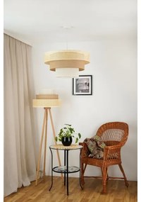 Brilagi - Lampadario a sospensione CEDAR LUNETA 1xE27/15W/230V Ø60 rattan marron
