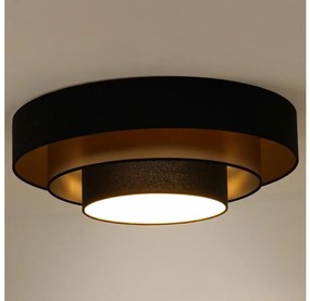 Duolla - Plafoniera LED LUNETA LED/26W/230V diametro 60 cm 4000K nero/oro