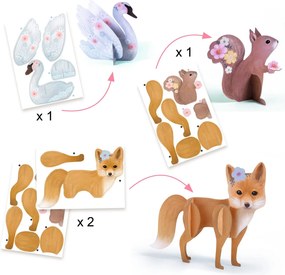 Grande set creativo - Fluffy box - Animali della foresta