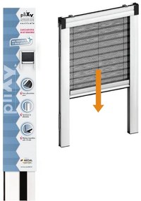 Zanzariera plissettata MEDAL Plixy per finestra L 125 x H 160 cm bianco