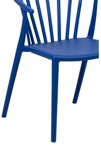 Sedia da esterno blu in plastica Capri – Bonami Essentials
