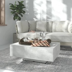 Tavolino Salotto Grigio Cemento 85x55x31 Cm Legno Multistrato /