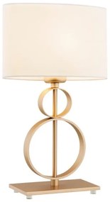 Argon 8310 - Lampada da tavolo PERSEO 1xE27/15W/230V 42 cm crema/oro